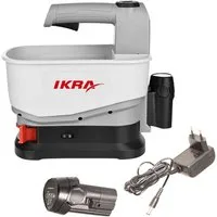 ikra GmbH Streuwagen IAST 12, 4,5 l Füllmenge, (mit Akku & Ladergerät), Handstreuer Universalstreuer 12V Akku