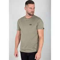 Alpha Industries Rundhalsshirt BASIC T SMALL LOGO Baumwolle, regular fit