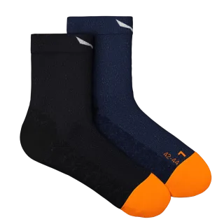 SALEWA - Wildfire Merino Hemp Kurze Socken Herren - Blau (Gr.39-41)