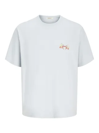 JACK&JONES - JORCARTAGENA BACK TEE SS CREW NECK skyway - Gr. - L