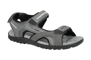 Geox Herren Sandale U8224D light grey - wasserdicht + atmungsaktiv