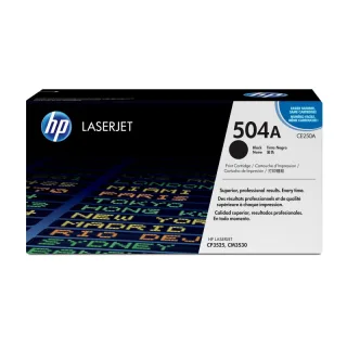 Original CE250A HP 504A CLJ Cartridge black ST