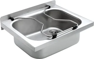 KWC Aquarotter Ausgussbecken, SIRIUS, Edelstahl, 500x215x400 mm, Wandmontage, Klapprost, 207.0000.05 207.0000.057
