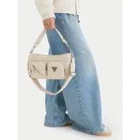 GUESS JEANS Umhängetasche Guess Jeans Damen Tasche Cremig