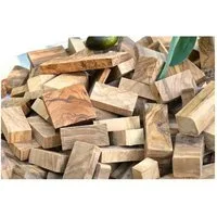 Olivenholz-erleben Räucherbox Räucherholz (Chunks aus Olivenholz) zum Räuchern & Smoken Kräftiges, mediterranes Raucharoma für Grill & Smoker