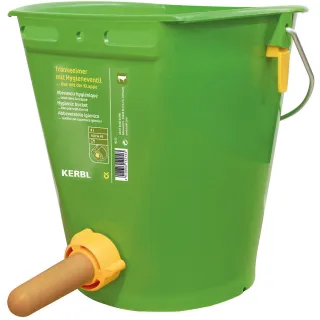 Kerbl Hygienetränkeeimer mit Klapp-Ventil grün - 14210
