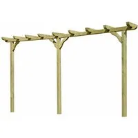 Gartenpirat Pergola Pergola aus Holz 450 cm lang Torbogen Rankhilfe Rankgerüst Blumenbogen