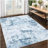 GarveeMore Teppich Farbspiel, rechteckig, Höhe: 5 mm, Passt zu Modern Abstract, Contemporary und minimalistischen Interiors