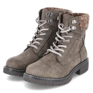 Jane Klain Schnürboots  Taupe - Gr. 36 -  Textil
