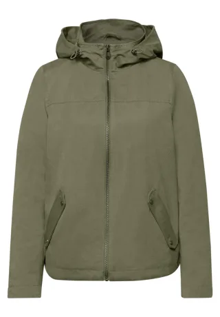 Street One Studio - Lässiger Parka mit Kapuze und Reißverschluss grün - Gr. - 36