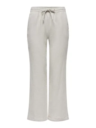 JDY - JDYTHEIS LIFE WIDE PANT WVN NOOS Silver Lining - Gr. - 32
