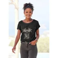 Vivance T-Shirt mit modischem Frontdruck aus weicher Baumwoll-Qualität