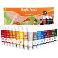 ESENG Acrylfarbe Premium FRUIT AP-12, 12-ml-Tuben, 12 & 24 Farben, für Leinwände, Holz