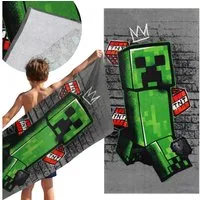 Minecraft Badetücher Minecraft-Strandtuch, Badetuch 100 % Baumwolle, 70 x 140 cm
