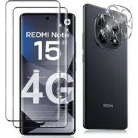 MSM Displayschutzglas 2X 3D Schutzglas (Display + Kamera) für Xiaomi Redmi Note 15 4G 9H