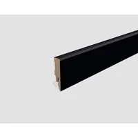 EGGER Sockelleiste Schwarz L537, L: 240 cm, H: 5.8 cm, 1-St., 2,40m, neues kubisches Profil, passend zu allen Egger Fußböden