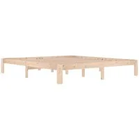 vidaXL Bett Massivholzbett 180x200 cm