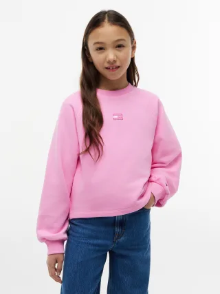 TONAL FLAG RAGLAN CREW Pink Daisy - Gr. - 10