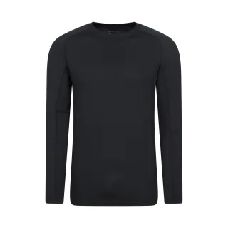 Mountain Warehouse Herren Vermont Base Layer Top (Schwarz)