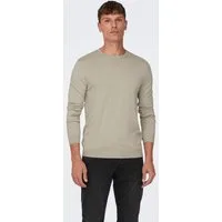 ONLY & SONS Rundhalspullover ONSWYLER LIFE REG 14 LS CREW KNIT NOOS Viskosemischung, regular fit