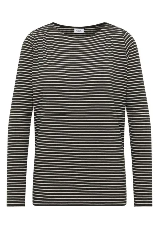 Cecil - Gestreiftes Langarmshirt grün - Gr. - S