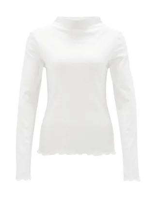 Opus - Rippshirt - Soninchen weiß - Gr. - 40