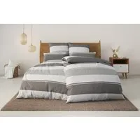 OTTO home Bettwäsche Yonne, Renforcé, 3 teilig, in frischen Farben, gestreifte Bettwäsche, ab Gr. 135x200 cm
