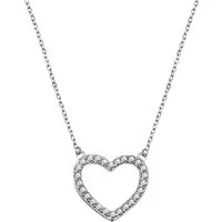 Sofia Milani Kette mit Anhänger Herz, 925 Silber Damen Schmuck - N0309