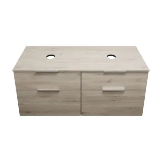 Burgbad Waschtischunterschrank Eqio 619x1400x550 Eiche Dekor Flanelle, SGUV140F2632 SGUV140F2632