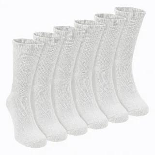 6 Paar Herren Baumwoll-Diabetikersocken - Weiche, nicht einengende Alltagssocken