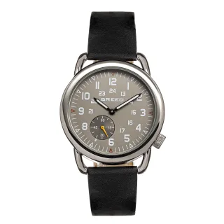 Breed Regulator Lederarmbanduhr mit Sekundenzifferblatt