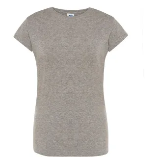 JHK - "Comfort" T-Shirt für Damen (Grau meliert)