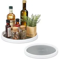 relaxdays Gewürzkarussell Drehteller 2er Set