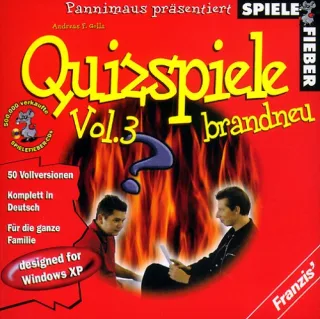 Spielefieber CD-ROMs : Quizspiele brandneu 1 CD-ROM 50 deutsche Vollversionen. Für Windows 95/98/ME/XP