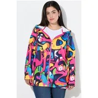 Angel of Style Sweatjacke Hoodie-Jacke Sweat Alloverdruck Kapuze
