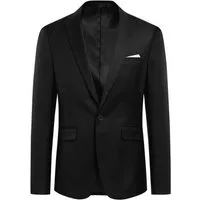 Allthemen Anzugsakko Herren Slim Fit klassische Anzugjacke mit einem Knopf