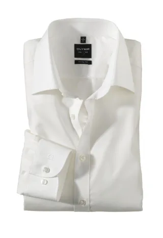 OLYMP - Body Fit: Olymp Level Five weiß/beige - Gr. - 45