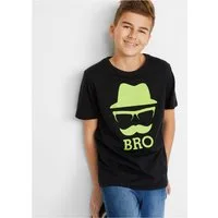 bonprix T-Shirt bequeme Passform, Rundhalsausschnitt, aus reiner Baumwolle