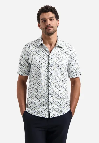 No Excess - Shirt Short Sleeve Jersey Allover Printed blue - Gr. - XXL
