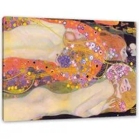 Pixxprint Leinwandbild Gustav Klimt - Wasserschlangen II, Gustav Klimt - Wasserschlangen II (1 St), Leinwandbild fertig bespannt, inkl. Zackenaufhänger