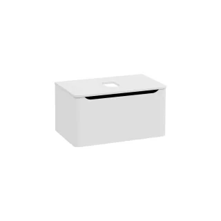 VitrA New Integra Round Waschtischunterschrank für Aufsatzwaschtisch mit 1 Vollauszug 80 Matt,70047 70047