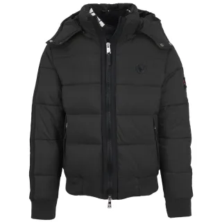 Plein Sport Gefütterte Jacke mit verschweißten Ärmeln Schwarz