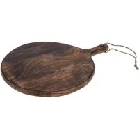 Home & styling collection Tablett Servierbrett, rund, Mangoholz, 40 cm, Holz