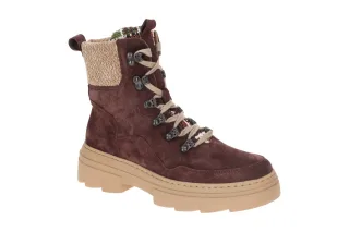Waldl?ufer 977806 Damen Winterstiefeletten in Rot bordo/multi/sabbia mit Plat...