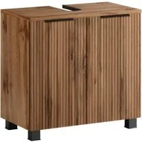 welltime Waschbeckenunterschrank Trento, verschiedene Ausführungen und Farben Badmöbel, Breite 60cm, Badezimmerschrank Beckenunterschrank WBU
