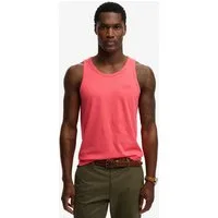 Superdry Tanktop ESSENTIAL LOGO VEST UB mit Markenlabel, aus Baumwolle und Single Jersey, Slim Fit, ärmellos