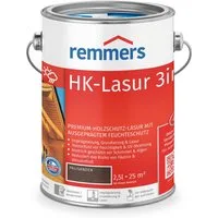Remmers Holzschutzlasur HK-Lasur 3in1 ebenholz 2,5 Liter, 3facher Holzschutz mit Imprägnierung + Grundierung + Lasur
