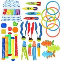 sloosh Tauchset SLOOSH 30 Stück Tauchen Spielzeug Unterwasser, Kinder Tauchspielzeug