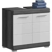 welltime Waschbeckenunterschrank SIENA, Breite 60cm, mit 2 Türen oder 2 Schubkästen, MDF-Front (1-St., TOPSELLER!, mit Siphonausschnitt 10x25 cm) in verschiedenen Farben erhältlich, Badmöbel, Badschrank, Kommode, Bad
