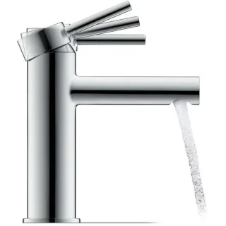 Duravit M FreshStart Circle Waschtischarmatur CE1021002010 ohne Zugstangen-Ablaufgarnitur, Ausladung 117mm, chrom Hochglanz